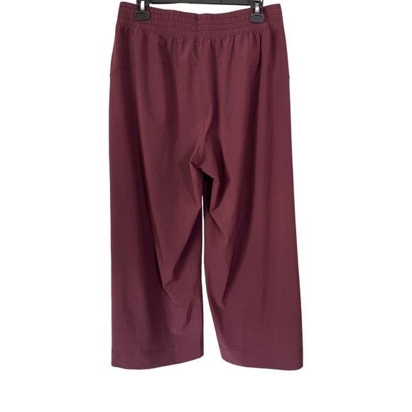 Lululemon Burgundy Wide Leg Split Hem Pants Women's Size 10 EUC - Picture 9 of 10
